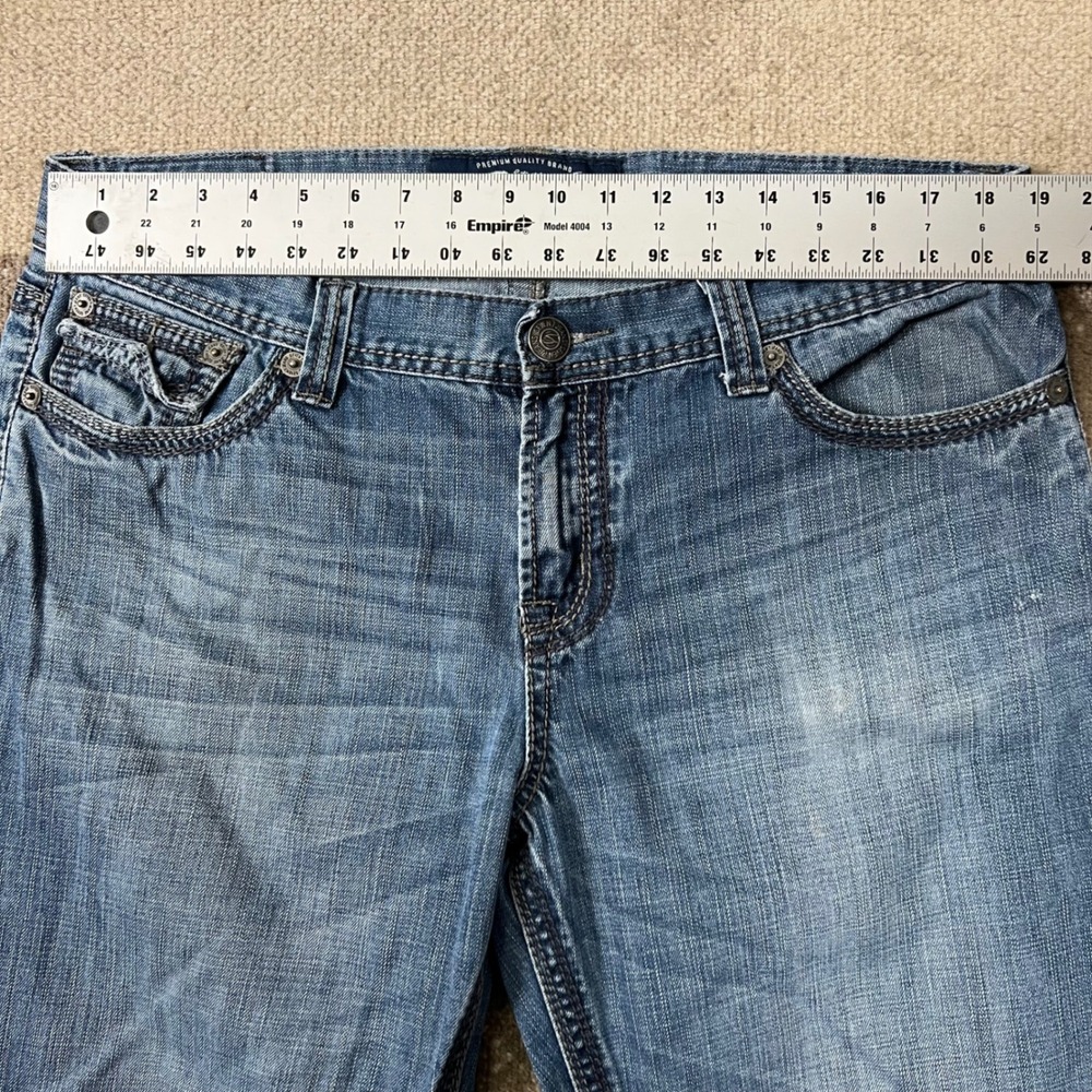 Seven7 Men's Straight Leg Denim Jeans Size 38x32 Pockets‎ Boho Whiskering - Picture 7 of 10
